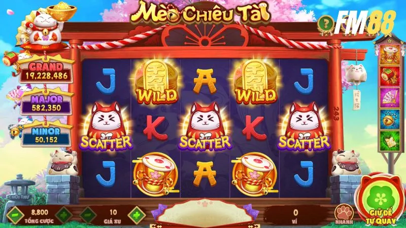 Game Mèo Chiêu Tài có mức nhân thưởng tới 1760 lần cao nhất trên nền tảng